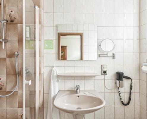 Zur Krone Gottenheim Standardzimmer – Badezimmer